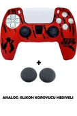 PS5 Dualsense Red Dead Redemption Desenli Koruyucu Silikon Kılıf + Analog silikon Koruyucu thumbnail 4