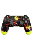 PS4-PC-Android BOX-Android-IOS Telefon Tablet Uyumlu Mortal Kombat Tema Titreşim Bluetooth Oyun Kolu thumbnail 6