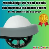 Lupa Katlanabilir Işıklı 3 Tekerlekli Gri Scooter - Işıklı Scooter - Slikon Teker Scooter - Çocuk Scooter - İttir Git - 5