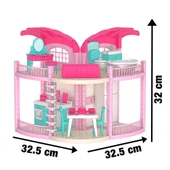 Bella'nın Kumsal Evi - Bella Oyuncak Ev - Barbie Ev Seti - Barbie Ev Seti - Bellanın Kumsal Evi - Bella 2 Katlı Evi - 3