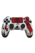 PS4-PC-Android BOX-Android-IOS Telefon Tablet Uyumlu God Of War Temalı Titreşim Bluetooth Oyun Kolu thumbnail 4