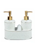 Mundo Porselen Sıvı Sabunluk Seti - 2x300 ML - 3