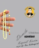 10,4 GR RUS KALİNİNGRAD DAMLA 925 AYAR GÜMÜŞ PÜSKÜL KAPSÜL KESİM 5,75X10,50 - 1