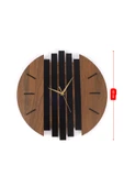 Modern Tasarım Çıta Model Ahşap Duvar Saati thumbnail 3