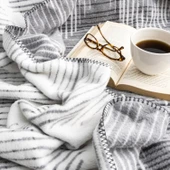 Schafer Home Bloom ÇK Battaniye 200x220 Cm 1 Parça-Gri - 3