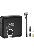 Zc-001 Taşınabilir Powerbankli Kendinden Şarjlı Siyah Dijital Ekranlı Hava Kompresörü thumbnail 2