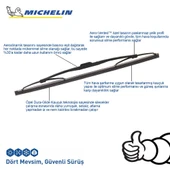 VW Polo 1994-2001 Arası Michelin Rainforce™ 28CM 1 Adet Telli Arka Silecek - 5