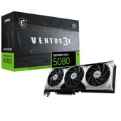 MSI VGA GEFORCE RTX 5080 16G VENTUS 3X OC PLUS RTX5080 16GB GDRR7 256 B DX12 PCIE 5.0 X16 (3XDP 1XHDMI) thumbnail 1