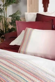 Lindi Kırmızı Çift Kişilik %100 Pamuk Fancy Poplin Nevresim Takımı - 5