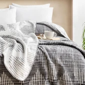 Schafer Home Bloom ÇK Battaniye 200x220 Cm 1 Parça-Gri - 2