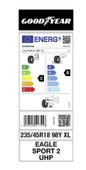 GOODYEAR 235/45R18 98Y XL EAGLE SPORT 2 UHP 2023 YAZ LASTİĞİ thumbnail 2
