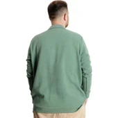 Büyük Beden Erkek Sweat Polo Selanik Nakışlı 20440 Çağla - 4
