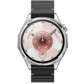 Huawei Watch GT6 46mm İle Uyumlu Dalga Desenli Tokalı Yumusaş Soft Silikon Kordon  Siyah - 5