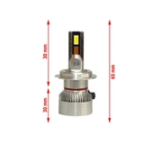 Volkswagen Eos 2006-2007 Kısa Far Mini Cosmo Beyaz H7 Mini Led Xenon Şimşek Etkili 15000 Lümen thumbnail 3