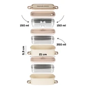 Porsima 1612 Isı Yalıtımlı Paslanmaz Çelik 3 Katlı 4 Bölmeli Vakumlu Yemek Termosu Beslenme Kutusu Taşınabilir Lunch Box Sefer Tası thumbnail 3