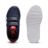Puma Courtflex V3 V PS-Navy-White-Red Çocuk Ayakkabı-Lacivert thumbnail 6