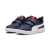 Puma Courtflex V3 V PS-Navy-White-Red Çocuk Ayakkabı-Lacivert thumbnail 1