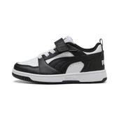 Puma Rebound V6 Lo AC+ PS-White-Black Çocuk Ayakkabı-Beyaz thumbnail 4