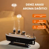 emi Tasarımlı Aromaterapi Difüzör & Nemlendirici - Denizanası Buhar Efekti, LED Işık ve Uzaktan Kumandalı - 3