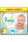 Prima Premium Care 3 Numara Midi 96lı Bebek Bezi - 1