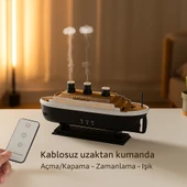 emi Tasarımlı Aromaterapi Difüzör & Nemlendirici - Denizanası Buhar Efekti, LED Işık ve Uzaktan Kumandalı - 7