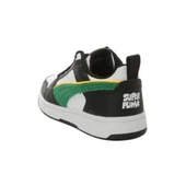 Puma Rebound V6 Lo Super Puma Jr-White-Green-Black Çocuk Ayakkabı-Beyaz thumbnail 3