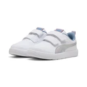 Puma CourtflexV3 Space Belle V PS-White-Lilac Crush Çocuk Ayakkabı-Beyaz - 1
