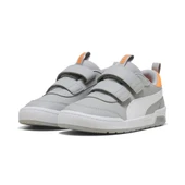 Puma Multiflex 2 SL V PS-Gray Echo-White Çocuk Ayakkabı-Gri - 1