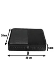 Küçük Boy 30x26x6 Siyah Valiz İçi Organizer Çanta - 7