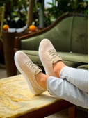 KB-101 Kuback Bej Triko Bağcıklı Günlük Erkek Ayakkabı thumbnail 8