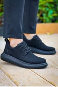 KB-003 Kuback Siyah Süet Siyah Taban Bağcıklı Günlük Erkek Ayakkabı thumbnail 1