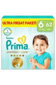 Prima Premium Care 6 Numara XL 62 li Bebek Bezi - 1
