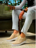 KB-101 Kuback Bej Triko Bağcıklı Günlük Erkek Ayakkabı thumbnail 7