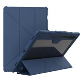 Nillkin Samsung Tab S9 Ultra Standlı Bumper Smart Cover Tablet Kılıf Mavi - 1