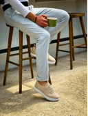 KB-101 Kuback Bej Triko Bağcıklı Günlük Erkek Ayakkabı thumbnail 10