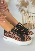 Kity Leopar Saten Bağcıklı Spor Ayakkabı thumbnail 1