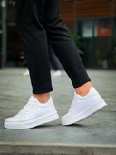 KB-X46 Kuback Beyaz Rugan Yüksek Beyaz Taban Günlük Spor Ayakkabı thumbnail 5