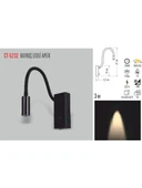 Cata CT 5232 Baykuş LED Aplik Siyah Kasa 6 Adet - 1