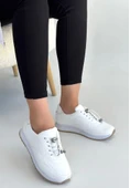 Finna Beyaz Cilt Bağcıklı Spor Ayakkabı thumbnail 3