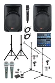 Lastvoice Ample Surface-Paket-2 Aktif hoparlör ve Mixer Full Ses Sistemi Seti - 1