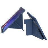 Nillkin Samsung Tab S9 Ultra Standlı Bumper Smart Cover Tablet Kılıf Mavi - 4