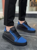 KB-X46 Kuback Siyah Sax Mavi Yüksek Siyah Taban Günlük Spor Ayakkabı thumbnail 3