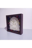 sharp&art Meryem Ana ve Kutsal Aile, Ahşap Çerçeveli, Epoksi içi Kuru Yaprak Dökümü, 4 Renk Seçeneği(17,5cm) thumbnail 4