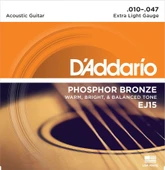 DADDARIO EJ15 AKUSTİK GİTAR TEL SETİ, 10-47, PHOSPHOR BRONZE, EXTRA LIGHT - 2