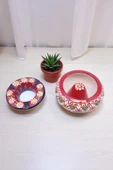 sharp&art SERAMİK KÜLLÜKLER, %100 EL İŞLEMESİ, KAPAKLI, KULLANIŞLI, DEKORATİF, 12 CM, 6 FARKLI MODEL - 4