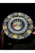 sharp&art Osmanlı Tuğrası Temalı 30 cm, Detaylı El İşlemesi ve Yaldızlı Çini Tabak, Özel Hediye Seçeneği - 1
