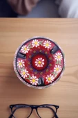 sharp&art SERAMİK KÜLLÜKLER, %100 EL İŞLEMESİ, KAPAKLI, KULLANIŞLI, DEKORATİF, 12 CM, 6 FARKLI MODEL - 3