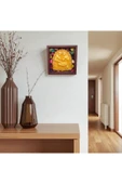 sharp&art Meryem Ana ve Kutsal Aile, Ahşap Çerçeveli, Epoksi içi Kuru Yaprak Dökümü, 4 Renk Seçeneği(17,5cm) - 2