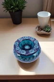 sharp&art SERAMİK KÜLLÜKLER, %100 EL İŞLEMESİ, KAPAKLI, KULLANIŞLI, DEKORATİF, 12 CM, 6 FARKLI MODEL - 1