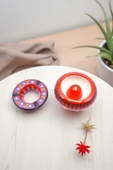 sharp&art SERAMİK KÜLLÜKLER, %100 EL İŞLEMESİ, KAPAKLI, KULLANIŞLI, DEKORATİF, 12 CM, 6 FARKLI MODEL - 4